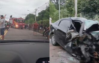 Acidente grave deixa um morto e dois feridos na Zona Leste de Manaus