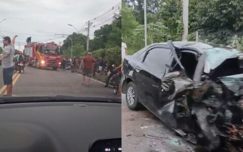 Acidente grave deixa um morto e dois feridos na Zona Leste de Manaus