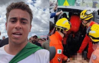 Raio atinge manifestantes e deixa feridos durante ato pró-Bolsonaro em Brasília