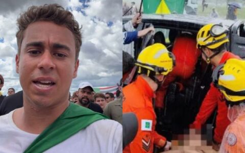 Raio atinge manifestantes e deixa feridos durante ato pró-Bolsonaro em Brasília