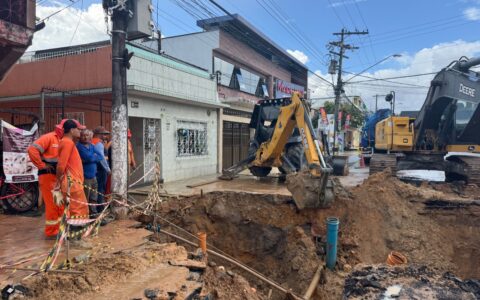 Obras de drenagem alteram tráfego no bairro Coroado até o dia 16 de março