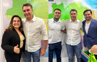 Base do PL no AM recebe 'benção' de Flávio Bolsonaro para as eleições de 2026