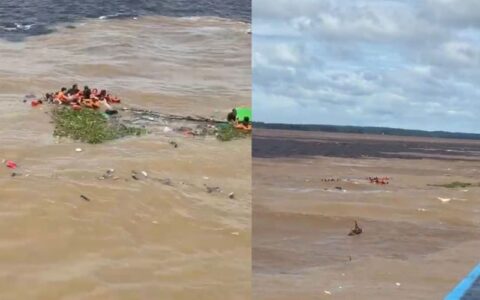 Buscas por desaparecidos em naufrágio são retomadas neste sábado (14) no Encontro das Águas, em Manaus