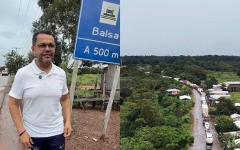 Deputado Rozenha enfrenta fila de 6 km em travessia improvisada na BR-319 e cobra solução para gargalos logísticos no Amazonas