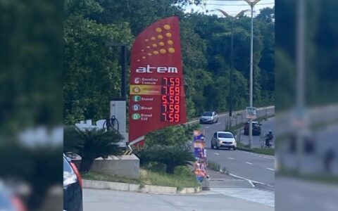 Gasolina sobe novamente e chega a R$ 7,59 em Manaus