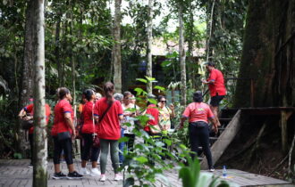 Prefeitura leva grupo de idosas para passeio no Musa