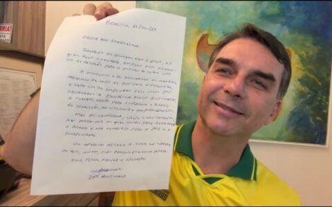 Após divergências com Michelle, Flávio divulga carta de Bolsonaro com apelo por união