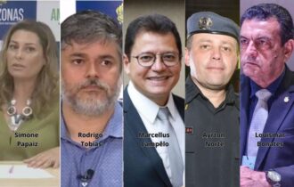 Ex-secretários de saúde presos e agentes de segurança indiciados (Foto: Divulgação/Assessorias e Governo do Amazonas)