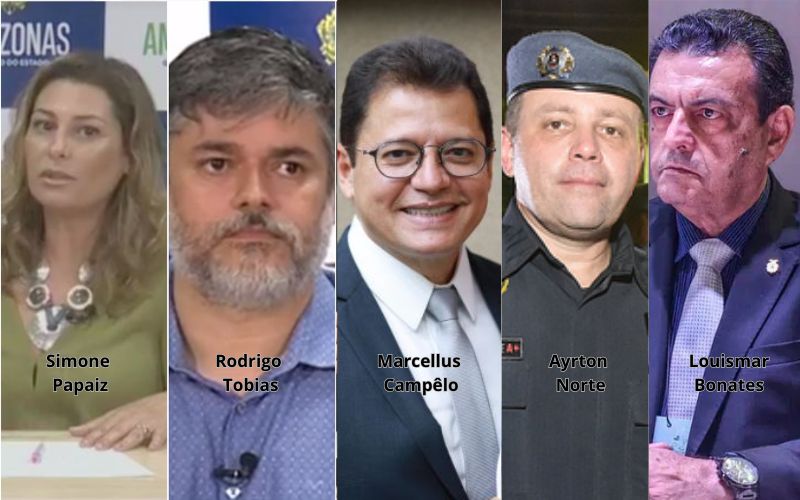 Ex-secretários de saúde presos e agentes de segurança indiciados (Foto: Divulgação/Assessorias e Governo do Amazonas)