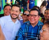 Adail Filho e Adail Pai, deputado federal e prefeito de Coari, respectivamente (Foto: Divulgação/Assessoria)