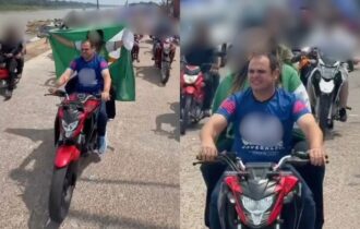Vídeo de campanha mostra Roberto Cidade pilotando moto sem capacete no Amazonas