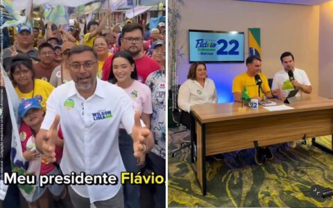 Wilson Lima tieta Flávio em Manaus, mas bolsonarista faz live com Alberto Neto