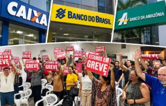 Bancários entram em greve e agências de três bancos fecham no Amazonas