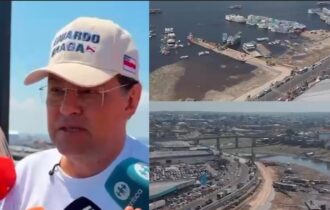 Braga acompanha início das obras do Porto da Manaus Moderna