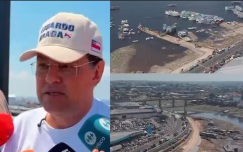 Braga acompanha início das obras do Porto da Manaus Moderna