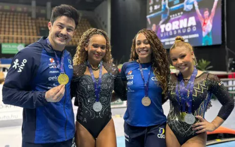 Brasil termina Copa de Ginástica com cinco novos pódios
