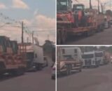 Carretas se acumulam na AM-010 e MPAM cobra fiscalização do Detran