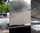 Chuva forte provoca alagamentos e transtornos em Manaus nesta segunda