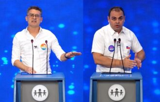 'Cidade, senta aí que eu vou te falar o que fiz em quatro meses como governador', diz David no debate da TV A Crítica