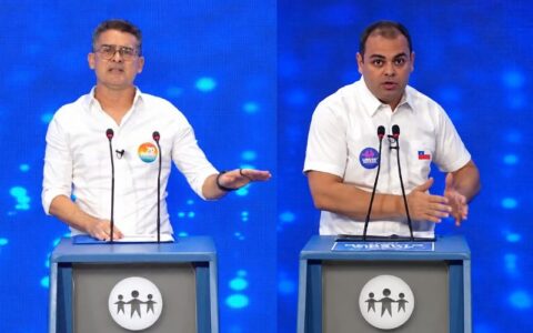 'Cidade, senta aí que eu vou te falar o que fiz em quatro meses como governador', diz David no debate da TV A Crítica
