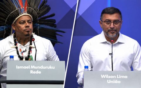 'Crime está mais forte que o Estado',  diz Ismael Munduruku sobre discurso de segurança de Wilson Lima em debate