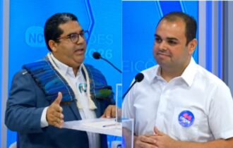 Isael Munduruku chama Roberto Cidade de ‘miguelagem’ e ‘só gogó’ em debate na TV
