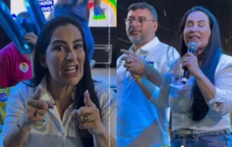 Líder em rejeição, Wilson apela para Fabíola Gadelha, que mora em SP, pedir votos no AM