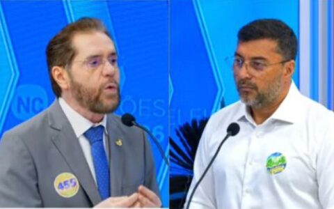 Plínio encurrala Wilson Lima sobre respiradores durante debate no AM