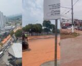 Rompimento de adutora alaga avenida e complica trânsito na Zona Oeste de Manaus
