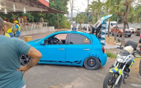 TRE-AM apreende “paredão” irregular durante fiscalização em Manaus