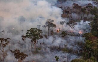 A atmosfera amazônica já não consegue dispersar a fumaça das queimadas