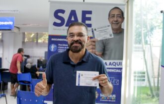 Ação em Manaus emite credenciais de estacionamento
