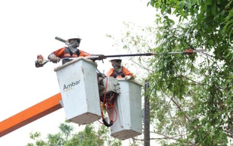 Âmbar Energia realiza 2,3 mil ações na rede elétrica do Amazonas em uma semana
