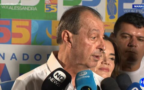 Após chegar ao segundo turno, Omar Aziz diz não ter inimigos e defende processo democrático