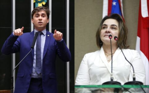 Após 'ignorar' Maria do Carmo em lista no 1º turno, Nikolas participa de ato com candidata em Manaus