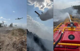 Avião-pipa usado no combate a incêndios no Amazonas (Foto Divulgação)