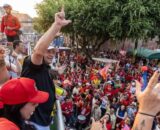 Diante de uma multidão, Braga reforça apoio a Lula e Omar em grande ato no coração de Manaus