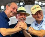 Eduardo Braga pede votos para Omar Aziz e Lula no segundo turno