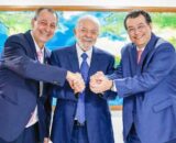 Eduardo Braga relembra crise do oxigênio e pede votos para Omar Aziz