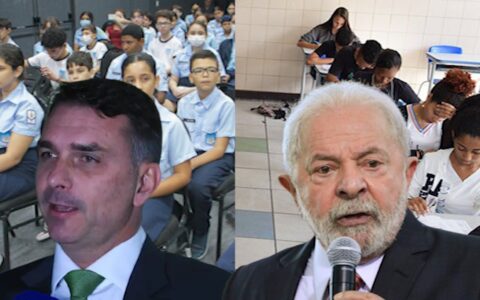 Flávio defende escolas militares; Lula, ensino integral