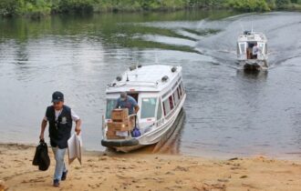 Estiagem não deve afetar transporte de urnas para áreas rurais do Amazonas