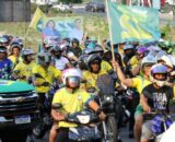Flávio Bolsonaro e Maria do Carmo mobilizam apoiadores em Manaus