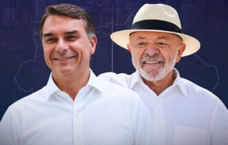 Flávio exalta apoios e Lula alerta para riscos em propaganda eleitoral