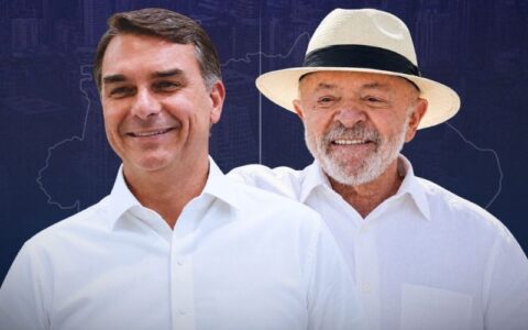 Flávio exalta apoios e Lula alerta para riscos em propaganda eleitoral