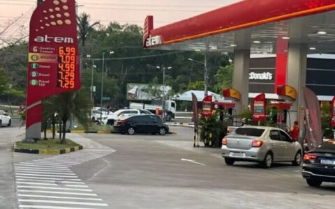Gasolina é encontrada a R$ 6,99 em Manaus após redução de R$ 0,30
