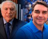 Michel Temer entra no palanque de Flávio Bolsonaro no 2º turno
