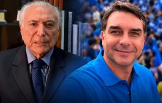 Michel Temer entra no palanque de Flávio Bolsonaro no 2º turno