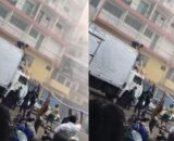 Moradores ajudam a combater incêndio que atingiu prédios no Centro de Manaus
