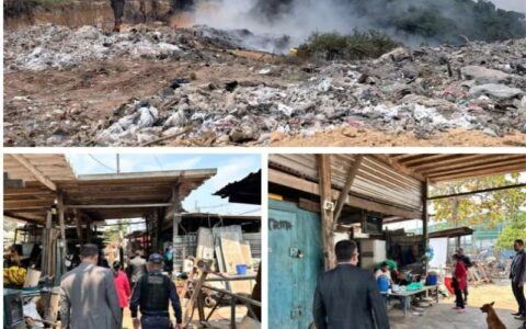 MPAM inspeciona área apontada como origem de fumaça em Manaus
