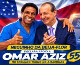 Neguinho da Beija-Flor declara apoio a Omar Aziz no segundo turno no Amazonas